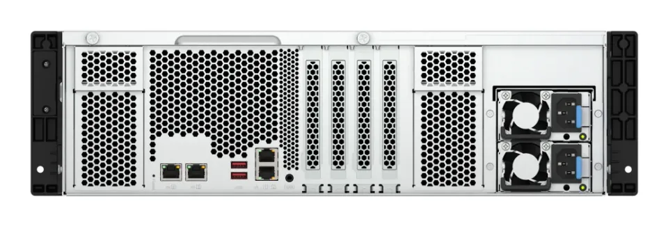 QNAP TS-h1677AXU-RP-R7-32G (8C/AMDRyzen77000/5,3GHz/32GBRAM/16xSATA/2xM.2/2x2,5GbE/2x10GbE/2xUSB3.2/3xPCIe/RP)