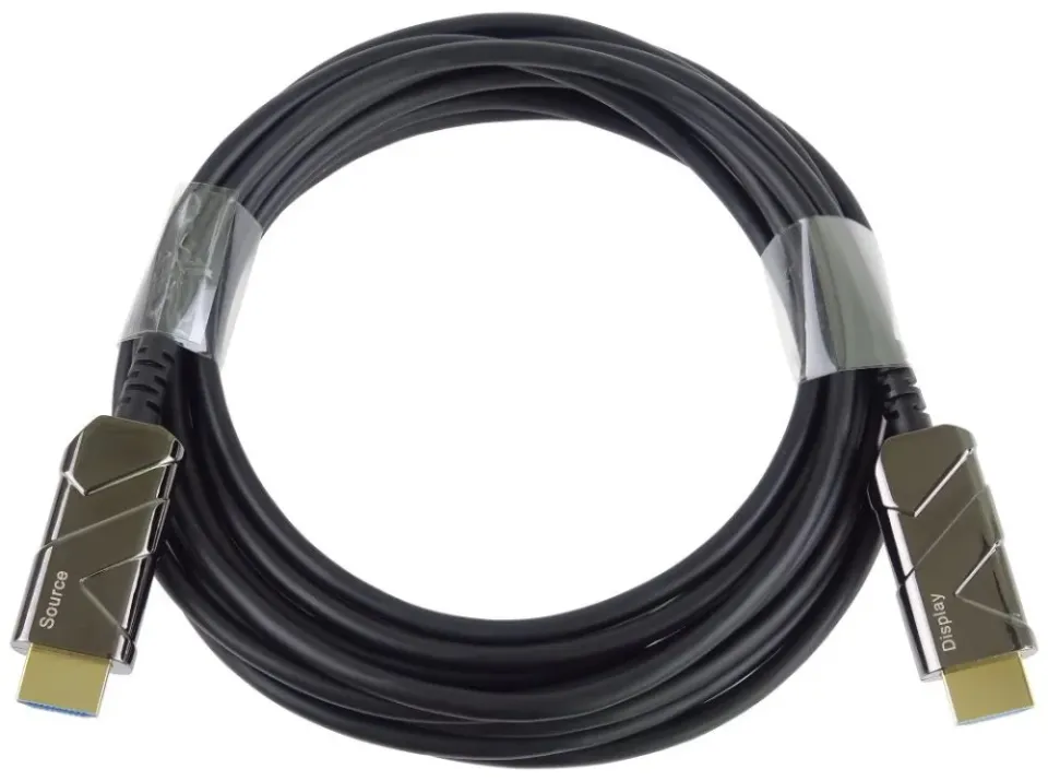 PremiumCord Ultra High Speed HDMI 2.1 optický fiber kabel 8K@60Hz,zlacené 15m (kphdm21x15)