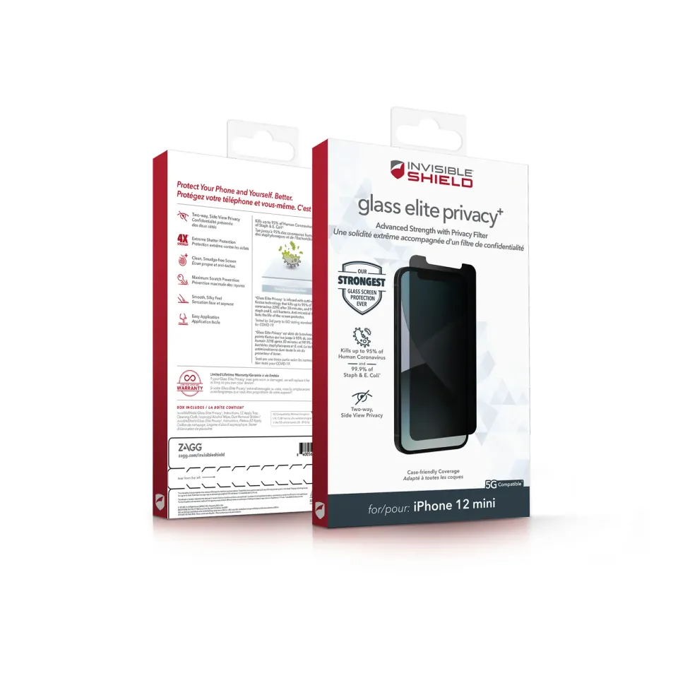 ZAGG Invisible Shield Elite Privacy + sklo iPhone 12 mini