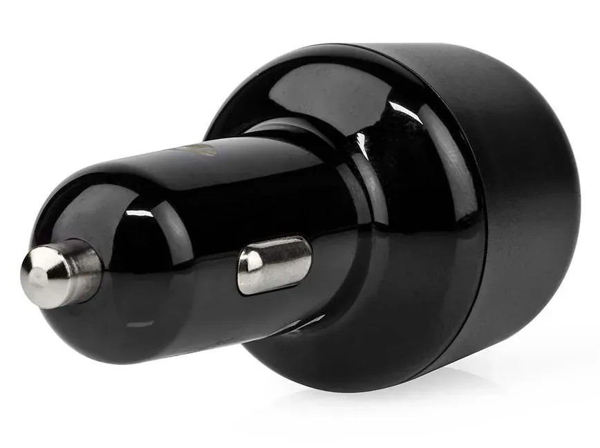 NEDIS nabíječka do auta/ 65 W/ 12 - 24 V DC/ 3.25 A/ USB-A/ USB-C/ automatická volba napětí/ černá