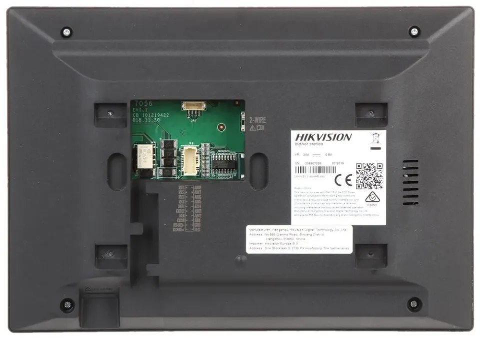 Hikvision DS-KH6320Y-WTE2 - 2-žilový 7" bytový dotykový monitor s Wifi