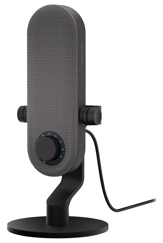 Krux mikrofon Pin / stolní mikrofon / 3,5mm jack / USB-C / černý