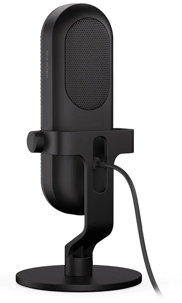 Krux mikrofon Pin / stolní mikrofon / 3,5mm jack / USB-C / černý