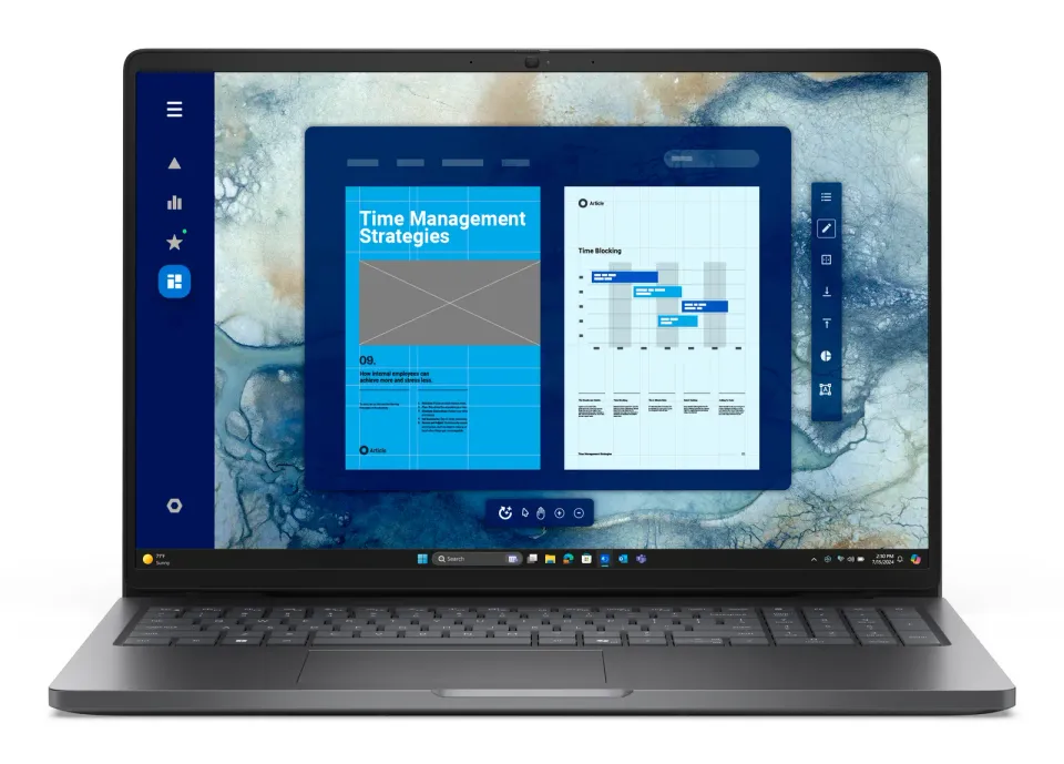 Dell Pro 16/PC16250/3-100U/16"/WUXGA/8GB/512GB/Intel int/W11P/Gray/3R NBD