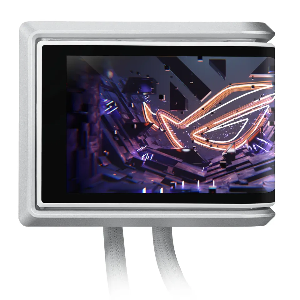 ASUS vodní chladič CPU AIO ROG RYUO IV 360 ARGB, 3x120mm, LGA1851, AM5, bílá
