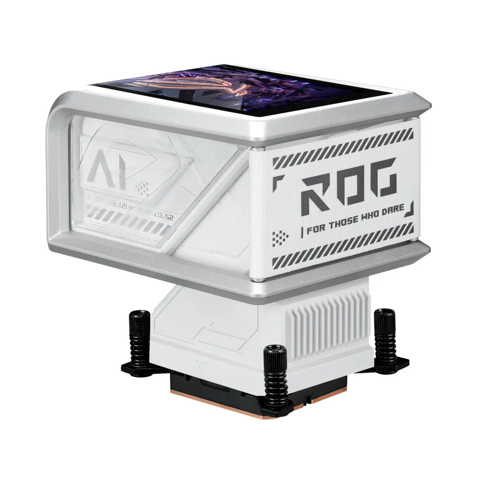 ASUS vodní chladič CPU AIO ROG RYUO IV 360 ARGB, 3x120mm, LGA1851, AM5, bílá