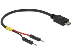 Delock USB napájecí kabel Micro-B na 2 x kolíkové konektory oddělené, napájecí,