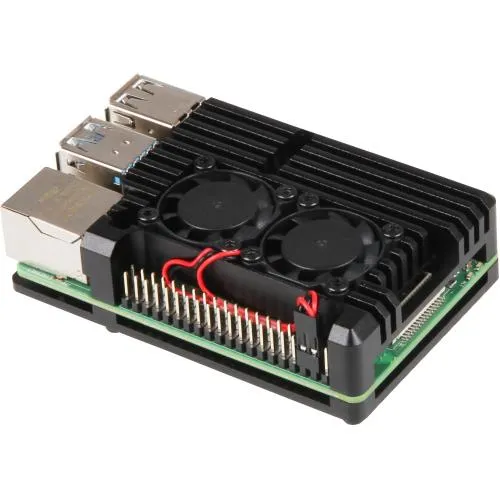 JOY-IT RASPBERRY PI case Armor Fan pro Raspberry Pi 4 B, černá