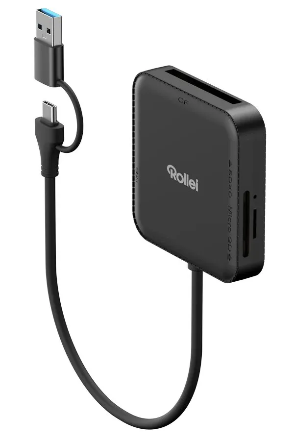 Rollei 4-in-1 Card Reader for SD, CF, MS & microSD