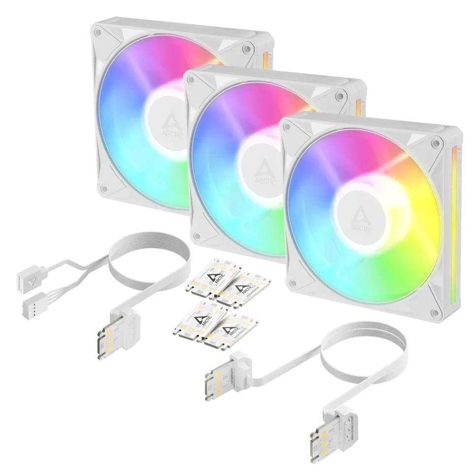 ARCTIC BioniX P14 A-RGB vlaue pack (3 ks) ventilátor - 140mm, white