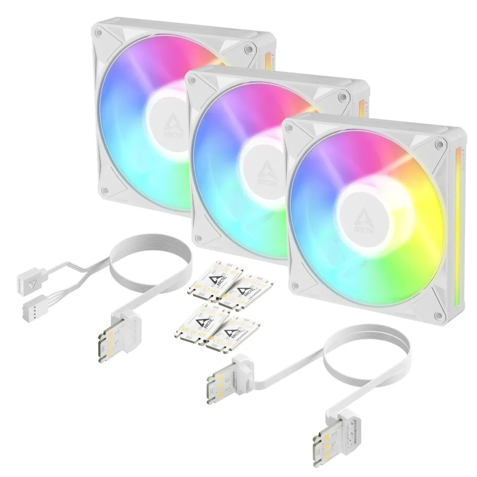 ARCTIC BioniX P14 A-RGB vlaue pack (3 ks) ventilátor - 140mm, white