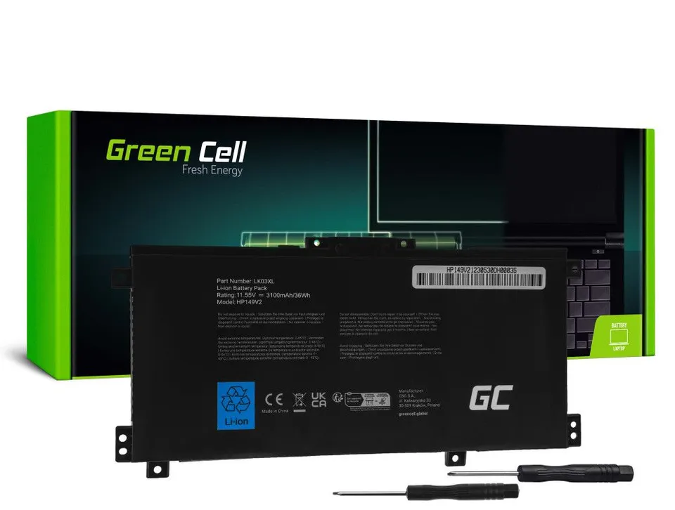 Green Cell Battery LK03XL for HP Envy x360 15-BP 15-BP000 15-BP100 15-CN 17-AE 1