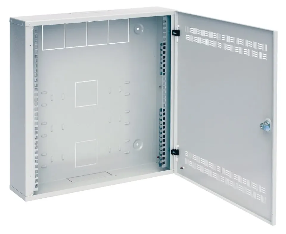Solarix rozvaděč SOHO LC-18 s lištami 2U, 4U a 11U, 550x550x150mm šedá RAL 7035 LC-18-55-15-G