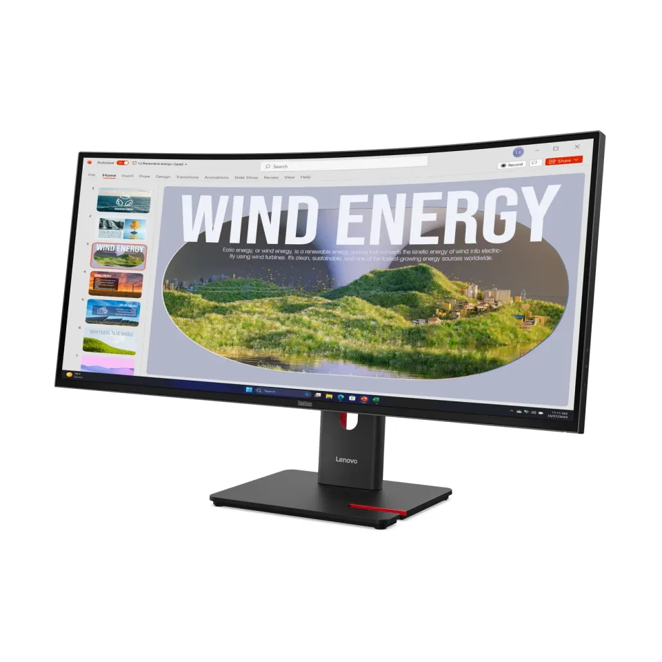 Lenovo LCD T34wd-40 34" 3440x1440 VA zakřivený/6ms/300 cd/m2/3000:1/Repro/HDMI/D