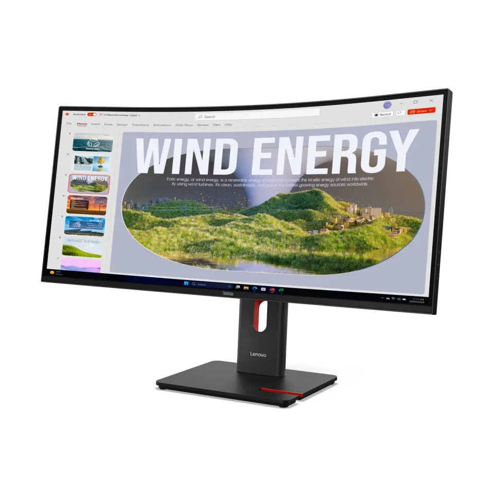 Lenovo LCD T34wd-40 34" 3440x1440 VA zakřivený/6ms/300 cd/m2/3000:1/Repro/HDMI/D
