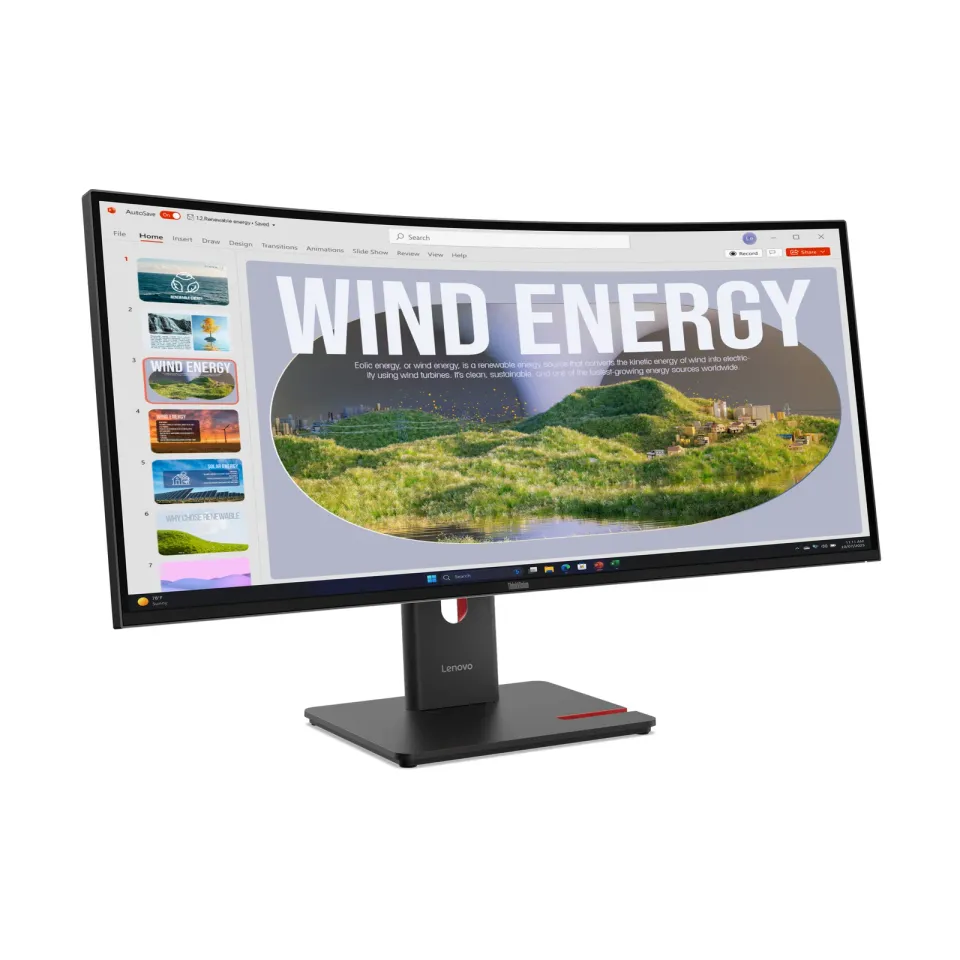 Lenovo LCD T34wd-40 34" 3440x1440 VA zakřivený/6ms/300 cd/m2/3000:1/Repro/HDMI/D