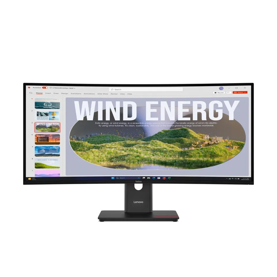 Lenovo LCD T34wd-40 34" 3440x1440 VA zakřivený/6ms/300 cd/m2/3000:1/Repro/HDMI/D