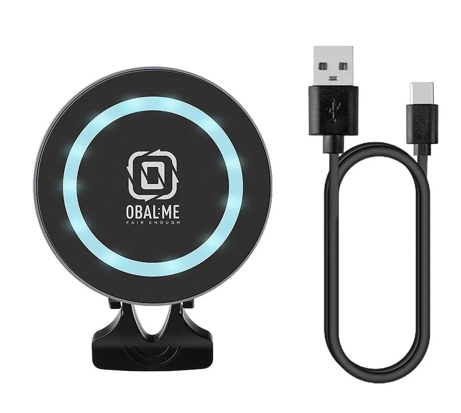 OBAL:ME MagNetix Aura Bezdrátový Nabíjecí Držák do Auta 15W Black