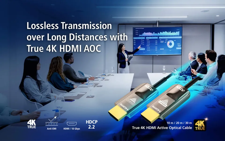 ATEN 30M True 4K HDMI 2.0 Active Optical Cable (True 4K@30m)
