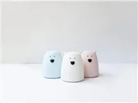 Rabbit & Friends Dotyková přenosná lampička medvídek | Růžová
