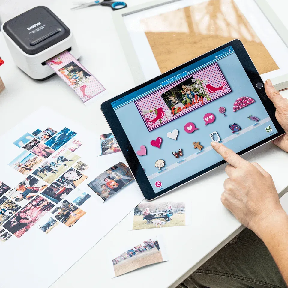 BROTHER tiskárna štítků FOTO - VC500W - WIFI, USB, COLOR bez potřeby inkoustu - Integrovaný odstřih - Poškozený