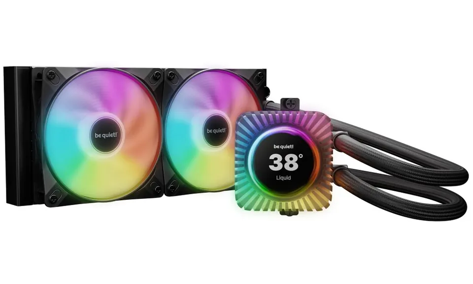 Be quiet! vodní chladič CPU Light Loop IO LCD ARGB 240mm / 2x120mm PWM fan / displej / IO ekosystém /Intel i AMD / černý
