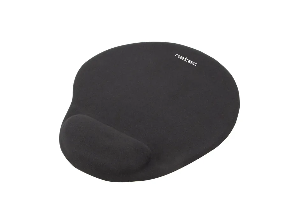 Podložka pod myš ergonomická gelová Natec Marmot, černá, 245x225 mm