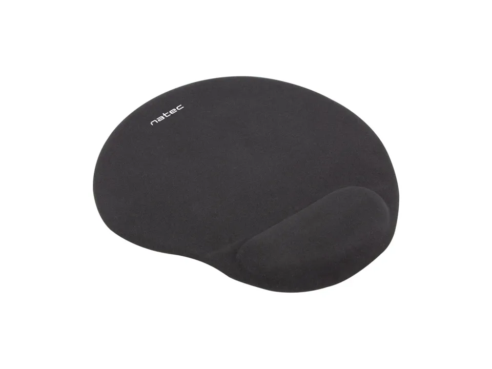 Podložka pod myš ergonomická gelová Natec Marmot, černá, 245x225 mm