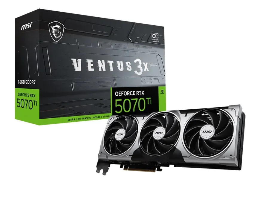 MSI GeForce RTX 5070 Ti VENTUS 3X/OC/16GB/GDDR7