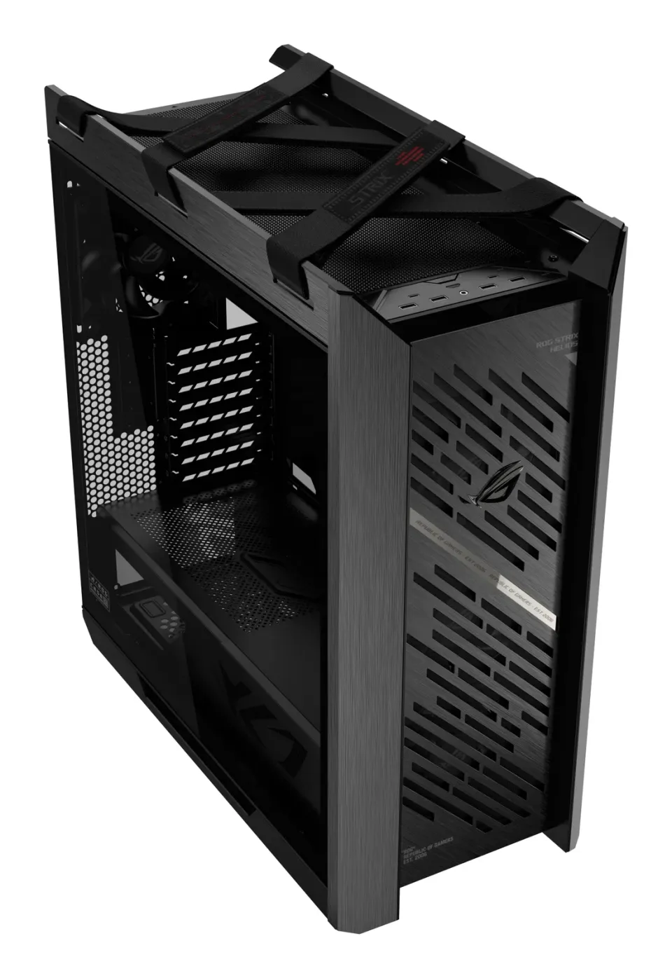 ASUS Case ROG Strix Helios II GX601S, E-ATX, Průhledná bočnice, 4x 140mm Fan, černá