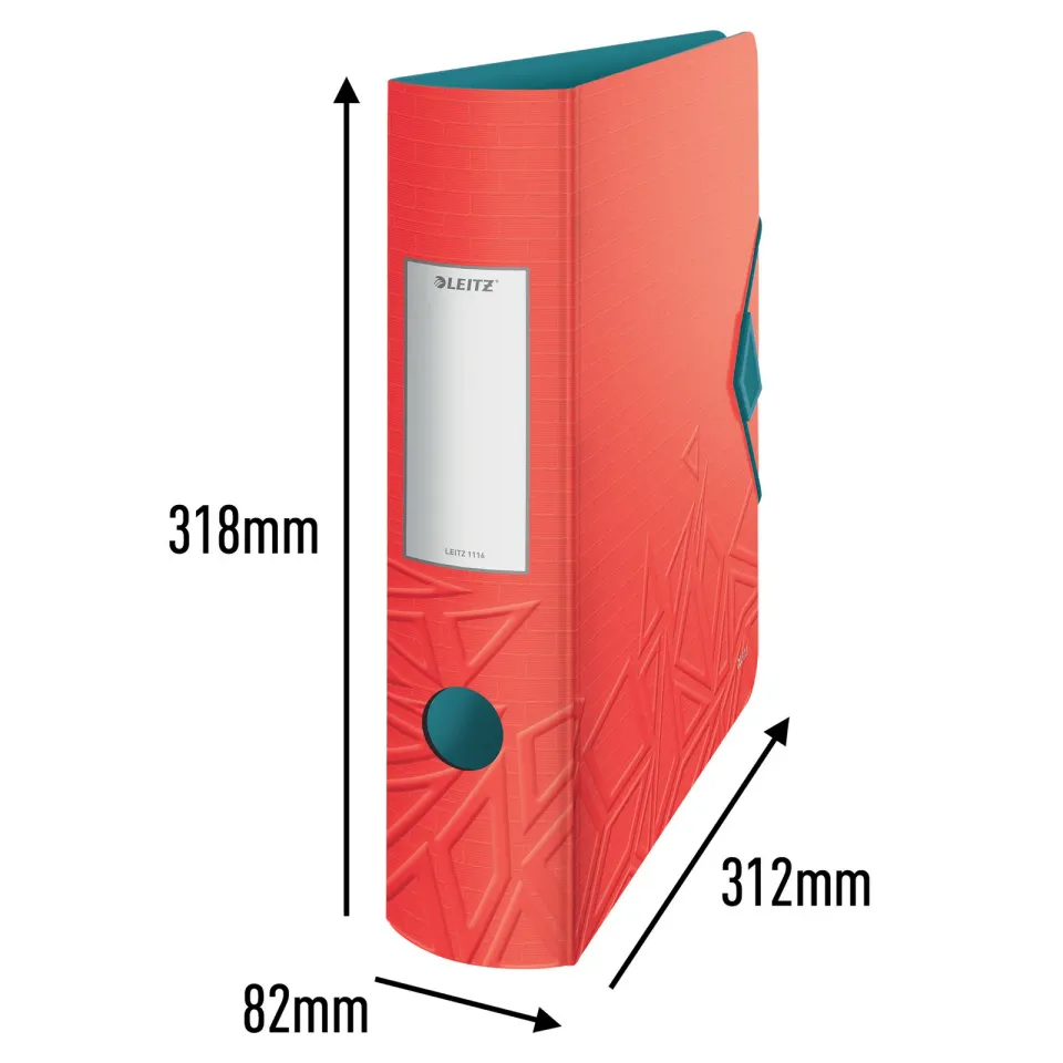 LEITZ Mobilní pořadač 180° Active UrbanChic, 82 mm, červená