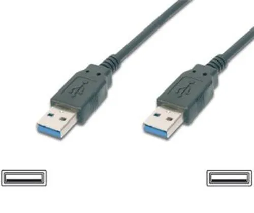 KABEL USB A-A 2,0m USB3.0 schwarz Super-speed 5Gbps Verbindung