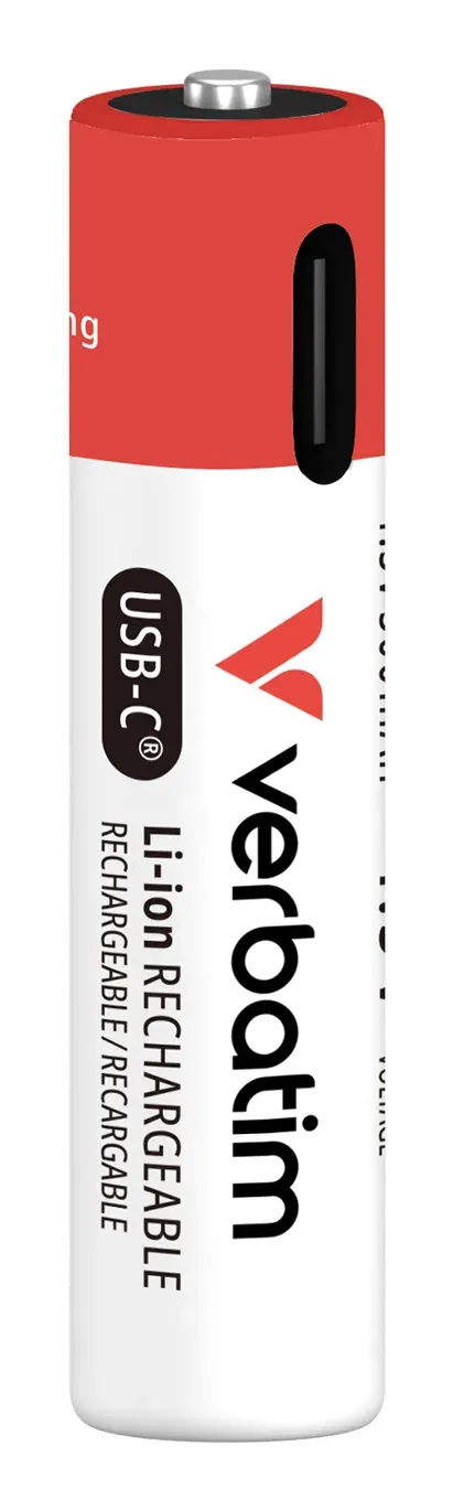 VERBATIM Nabíjecí baterie AAA USB-C 4-Pack 500 mAh