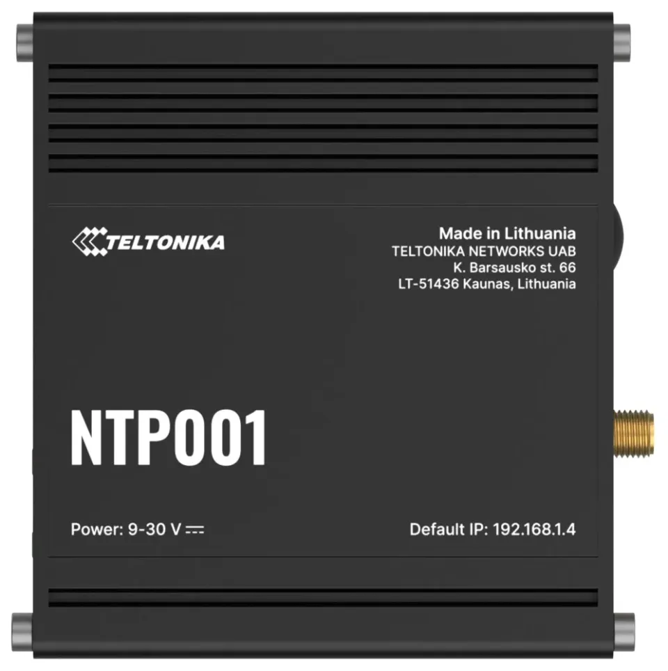 Teltonika NTP001 průmyslový NTP server, synchronizace času, RS232/RS485,