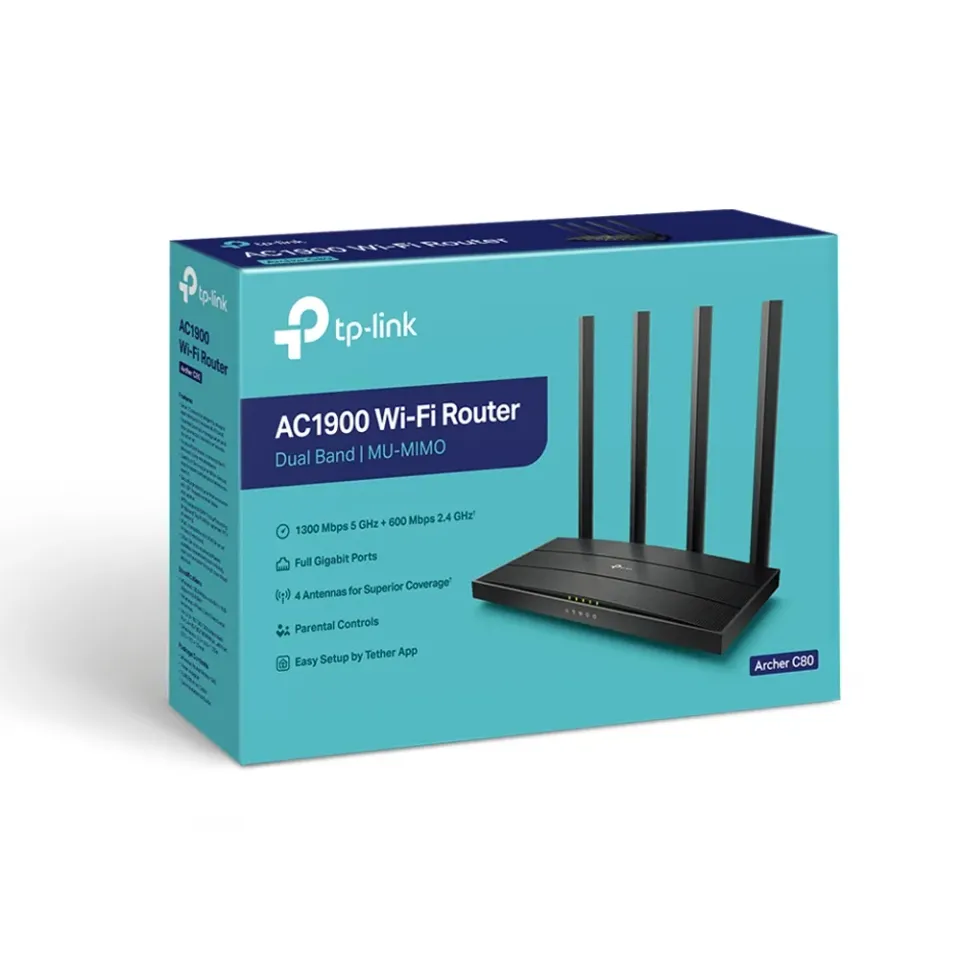 TP-LINK Archer C80 AC1900 Bezdrátový MU-MIMO Wi-Fi router