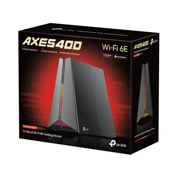 TP-Link Archer GXE75 - AXE5400 Třípásmový herní router Wi-Fi 6E, 2,5 G WAN, 4x G
