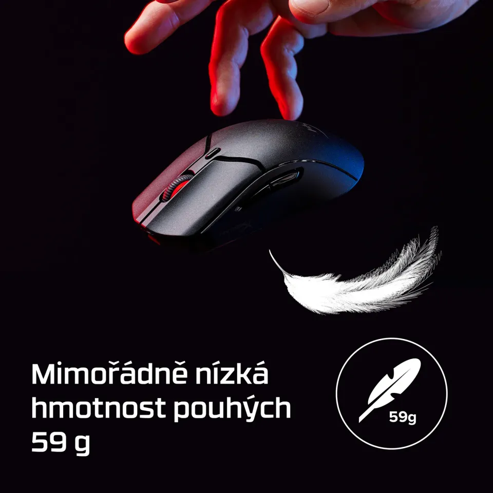 HyperX Pulsefire Haste 2 Mini Wireless Black Gaming Mouse - Myš