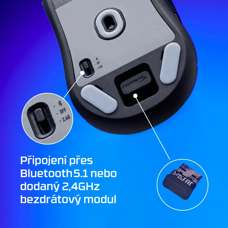 HyperX Pulsefire Haste 2 Mini Wireless Black Gaming Mouse - Myš