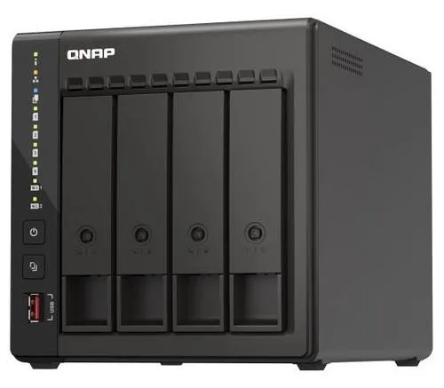 QNAP TS-453E-8G TurboNAS server s RAID, 8GB DDR4, pro 4x3,5/2.5" SATA HDD/SSD