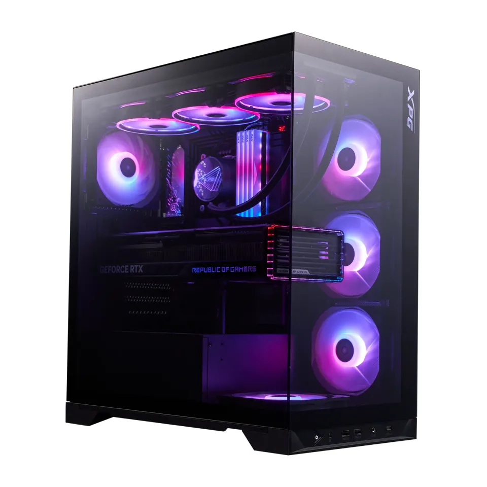 Adata XPG INVADER X BTF/Midi Tower/Transpar./Černá