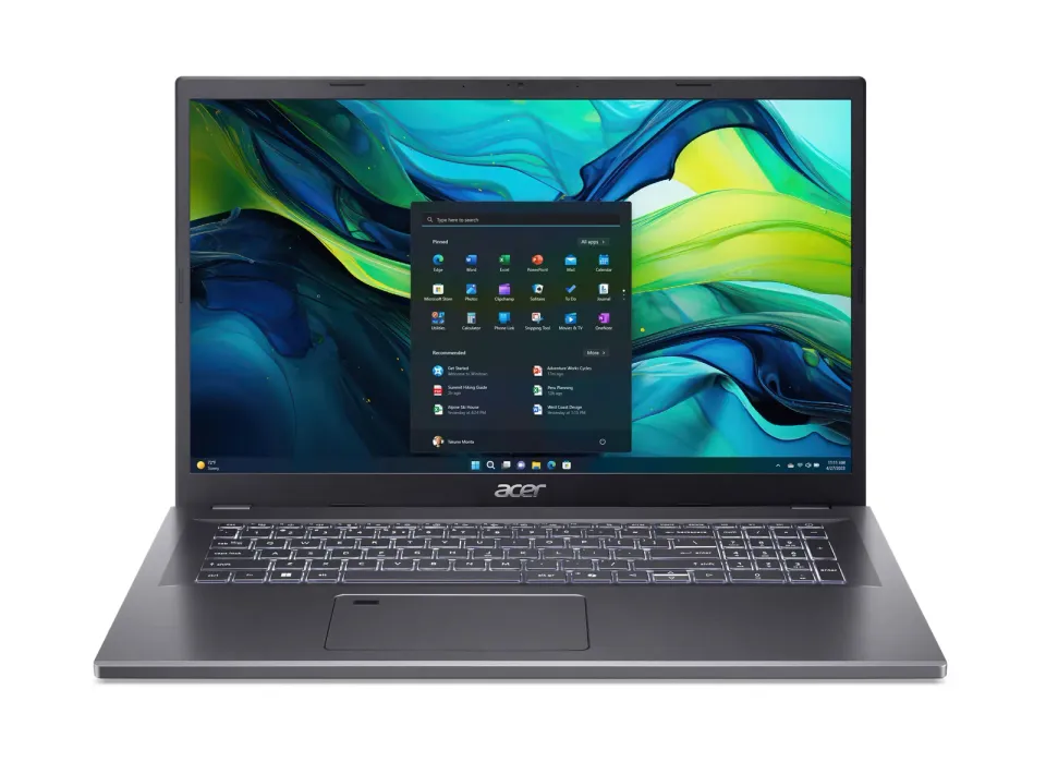 ACER NTB Aspire 17 (A17-51M-54DP),Core 5 120U,17.3"FHD,16GB,512GB SSD,Intel Graphics,W11P,Gray