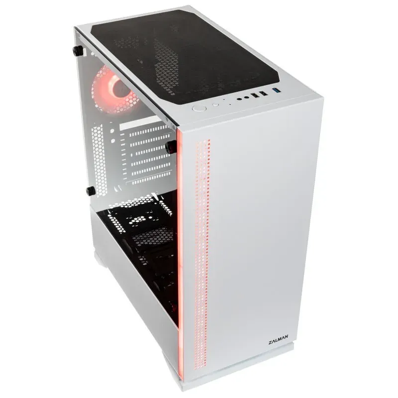 Zalman skříň S5 White / Middle tower / ATX / USB 3.0 / USB 2.0 / průhledná bočnice