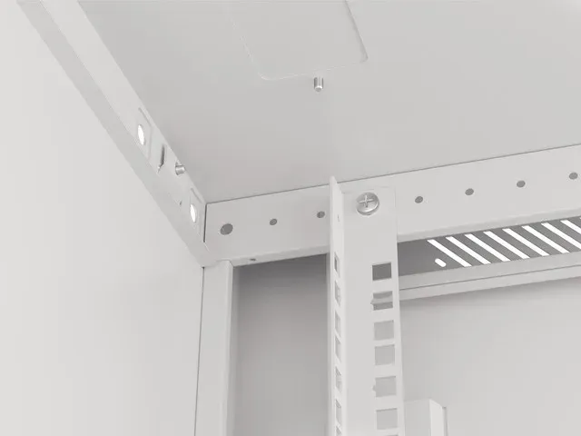 LANBERG Nástěnná jednodílná skříň 19", 15U 600x600 (v rozloženém stavu) šedá (RA