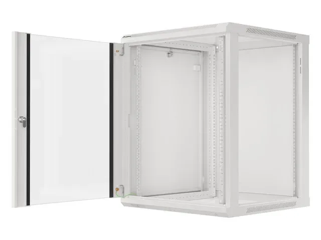 LANBERG Nástěnná jednodílná skříň 19", 15U 600x600 (v rozloženém stavu) šedá (RA