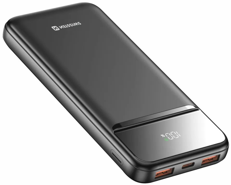 Swissten Power bank 10000 mAh POWER LINE II - černá