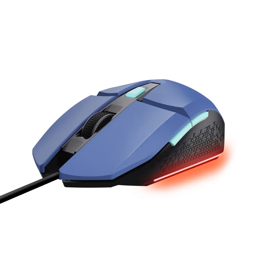 TRUST myš GXT 109B FELOX Gaming Mouse, optická, USB, modrá