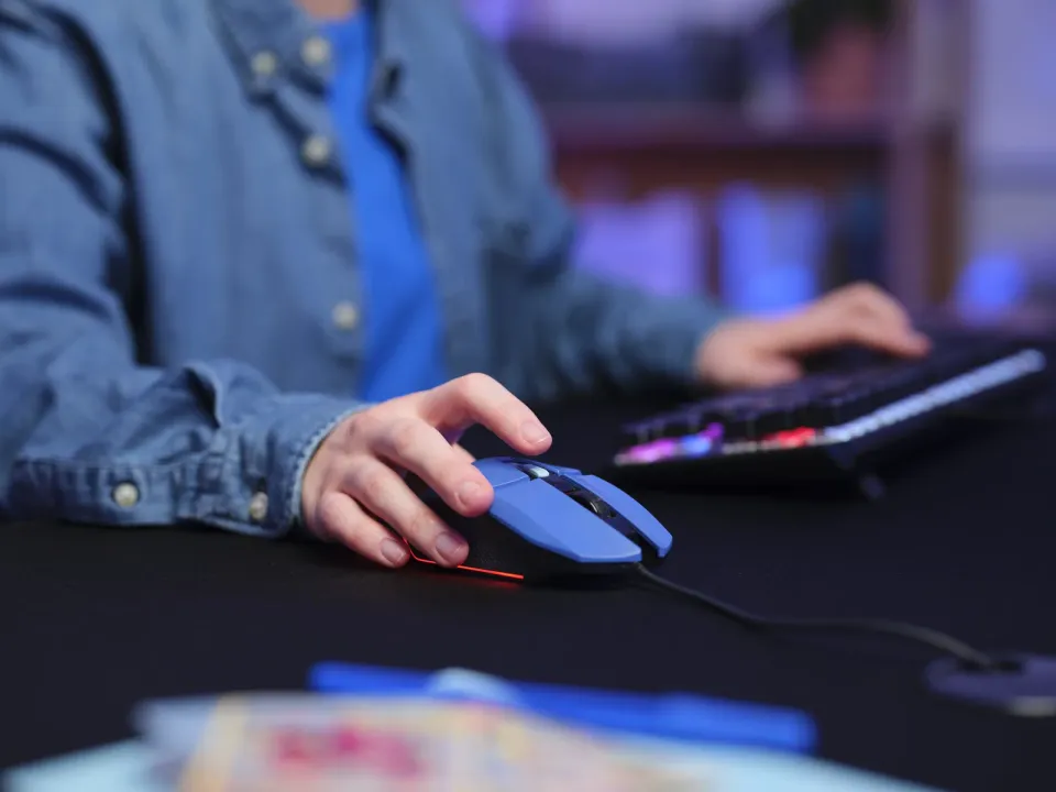 TRUST myš GXT 109B FELOX Gaming Mouse, optická, USB, modrá