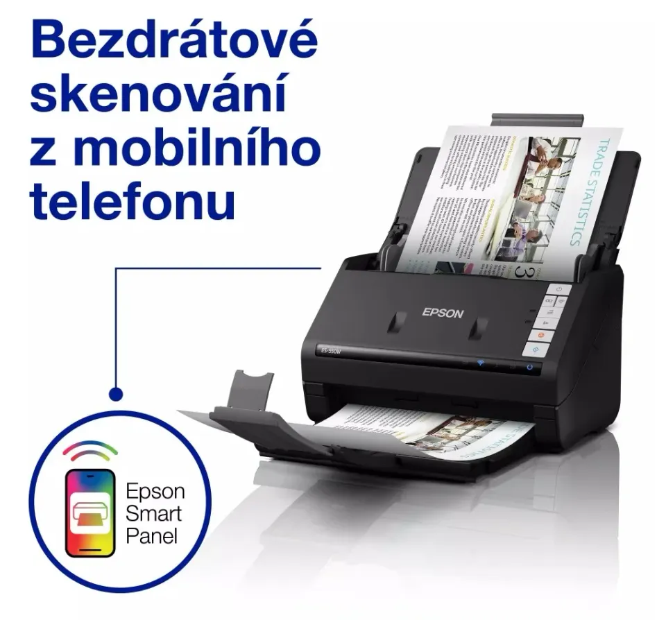 EPSON skener WorkForce ES-550W, A4, USB, Wi-Fi