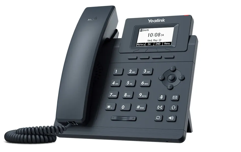 Yealink SIP-T30P SIP telefon, PoE, 2,3" 132x64 nepodsv. LCD, 1 x SIP úč., 100M Eth