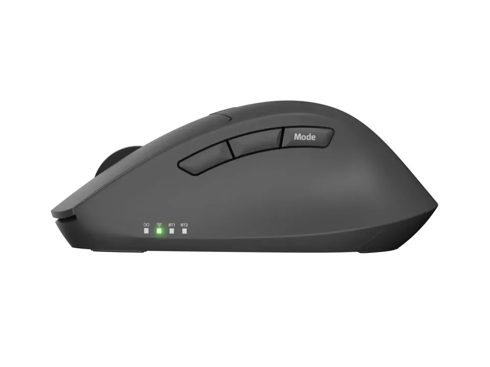 Myš bezdrátová Natec KITE/Kancelářská/Blue Sense/Pro praváky/4 000 DPI/USB+BT/Černá